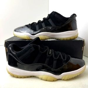 Nike Air Jordan Retro Low Black Barons 11 size 14